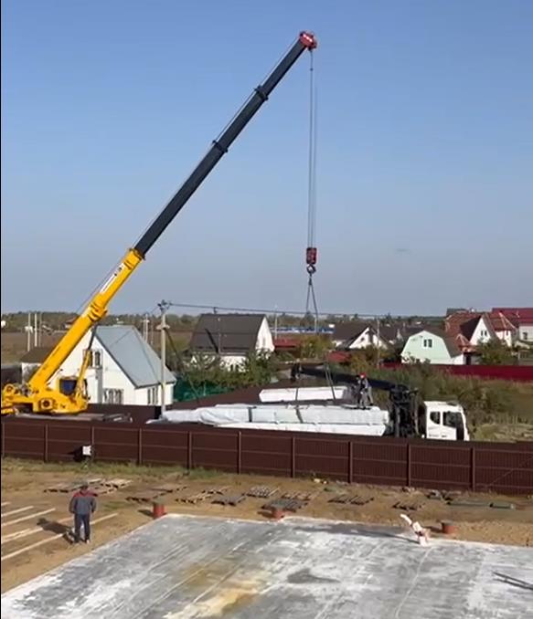 Разгрузка  домокомплекта  в Подмосковье