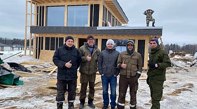 Закончен Теплый контур фахверк дома Норди