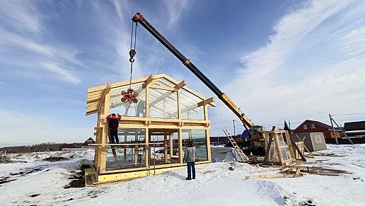 Остекление фахверк дома в Уфе